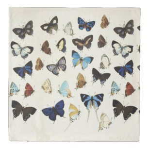 Blue And White Butterflies Duvet Covers Bedspreads Zazzle