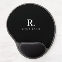 Black White Bold Dot Monogram Modern Minimalist