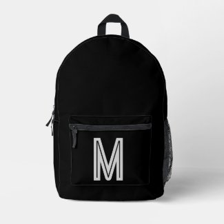  Black&white - bold monogram 