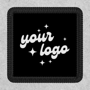 Black & White Branded Logo Simple Custom Company Patch