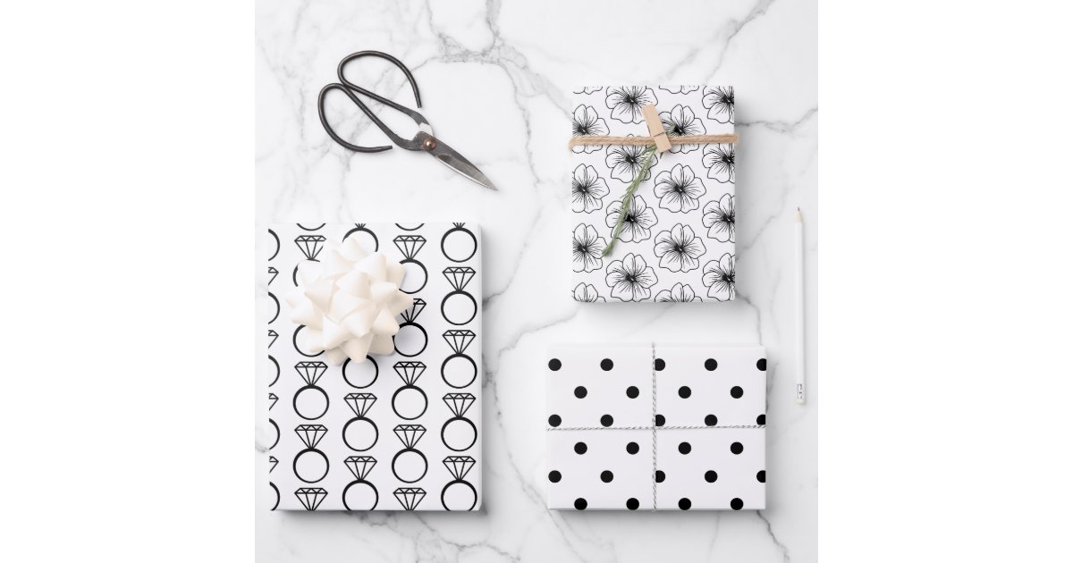 Bridal shower wrapping paper sheets | Zazzle
