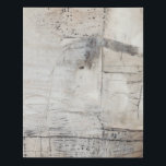 Black White & Bronze Faux Canvas Print<br><div class="desc">Black  White & Bronze I by Jennifer Goldberger. Features a grungy style design with a balck,  grey,  and brown color scheme.</div>