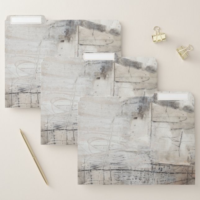 Black White & Bronze File Folder (Set)