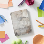 Black White & Bronze iPad Pro Cover<br><div class="desc">Black  White & Bronze I by Jennifer Goldberger. Features a grungy style design with a balck,  grey,  and brown color scheme.</div>