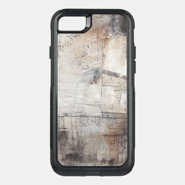 Black White & Bronze Otterbox iPhone Case (Back)
