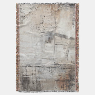 Black White & Bronze Throw Blanket