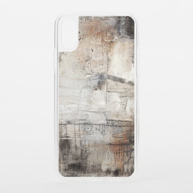 Black White & Bronze Uncommon iPhone Case (Back)