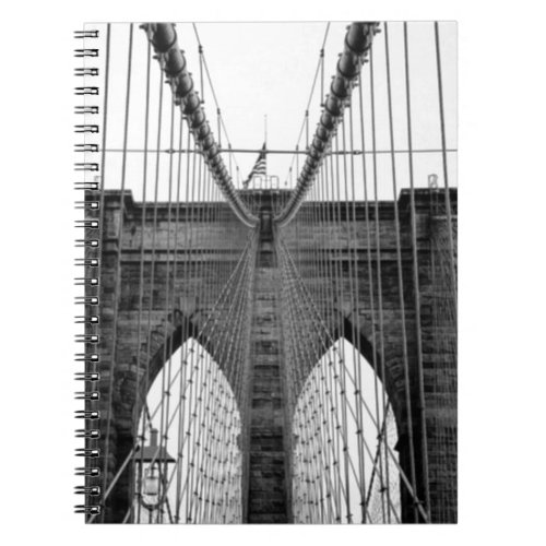Black White Brooklyn Bridge New York Notebook