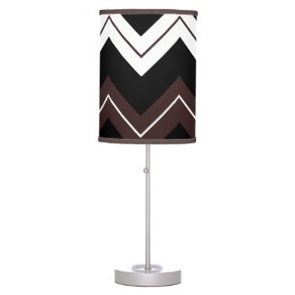 Black White Brown Chevron Stripe Pattern