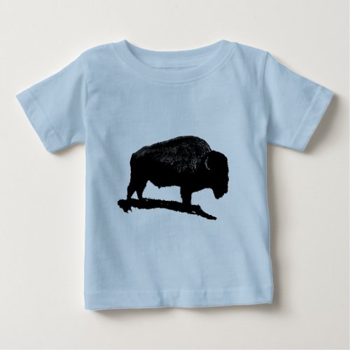 Black  White Buffalo Baby T_Shirt