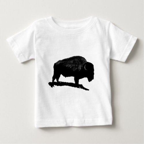 Black  White Buffalo Baby T_Shirt