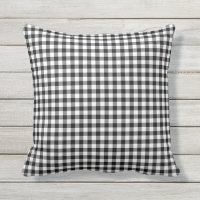 Black White Buffalo Check Gingham Design Pattern
