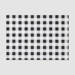 Black & White Buffalo Check Tissue Paper