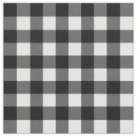 Black &amp; White Buffalo Checkered Plaid Rustic Fabric