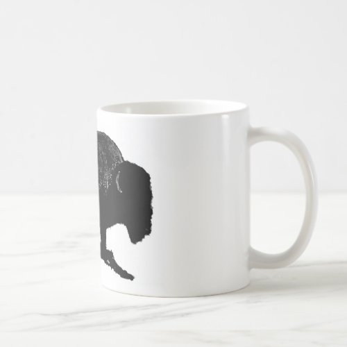 Black  White Buffalo Coffee Mug