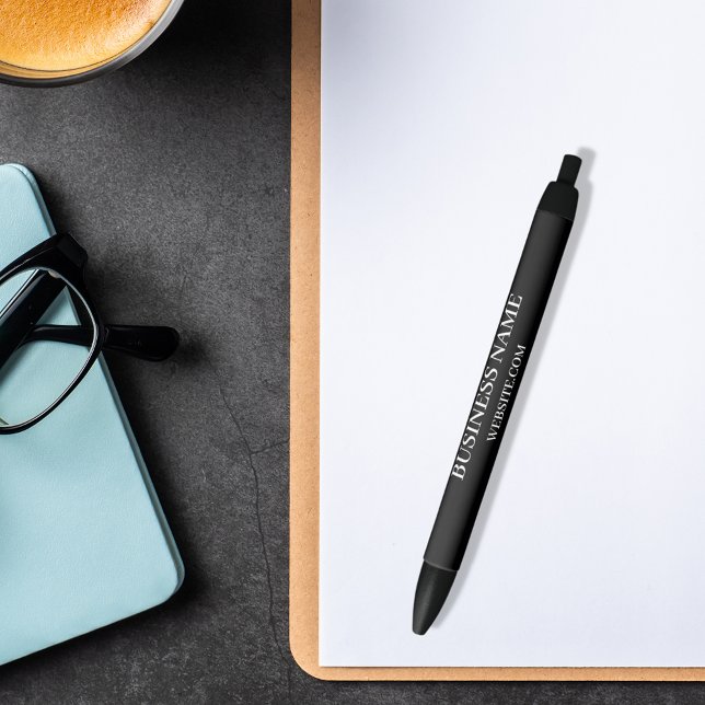 Black white busines name website pen (Creator Uploaded)