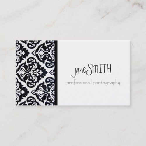 Black &amp; White Business Card Template