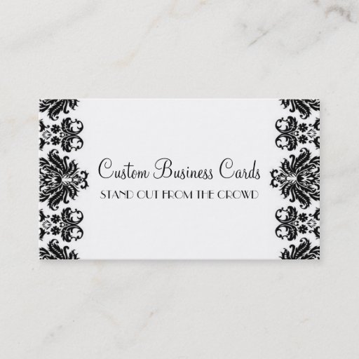 Customizable Black &amp; White Business Card Template