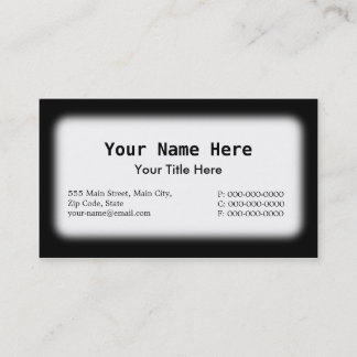 Black & White Business Card