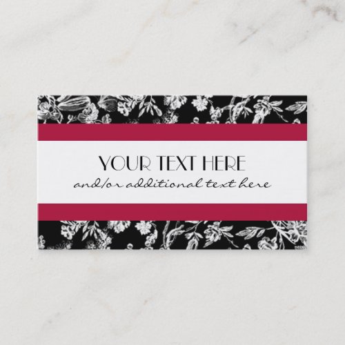 Black &amp; White Business Card Template