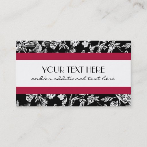Customizable Black &amp; White Business Card Template
