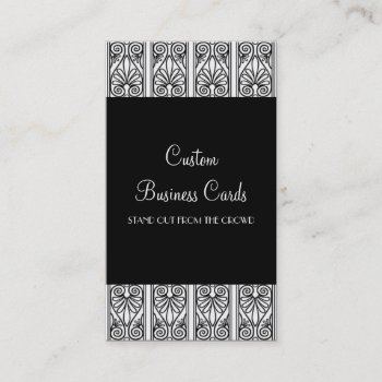 Black & White Business Card by cami7669 at Zazzle