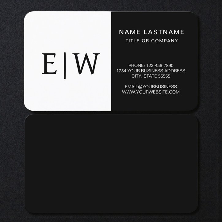 Black White Business Card