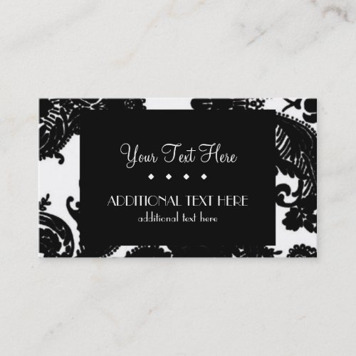 Black &amp; White Business Card Template