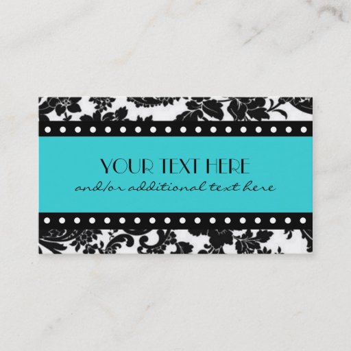 Customizable Black &amp; White Business Card