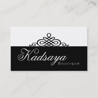 Black White Business Card BW 1 Kadsaya Retail