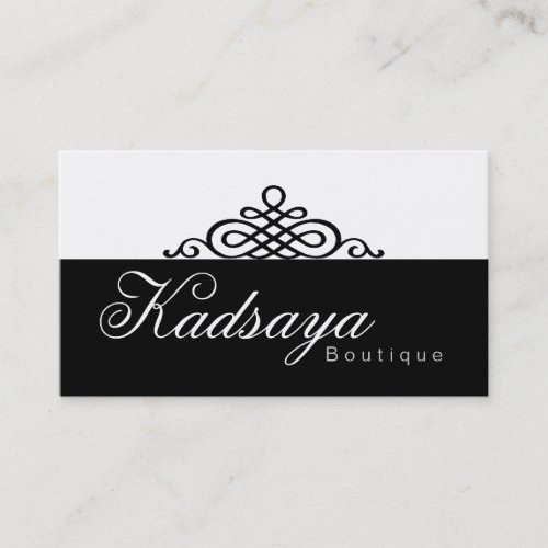 Black White Business Card BW 1 Kadsaya Retail