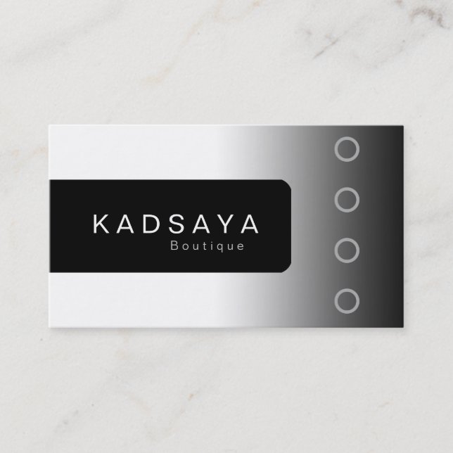 Black White Business Card BW 2 Kadsaya Boutique (Front)
