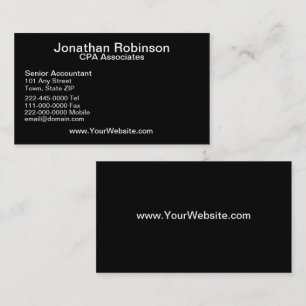 Black White Business Card Set
