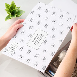 Black & White Business Return Address Custom Logo Envelope Mailers