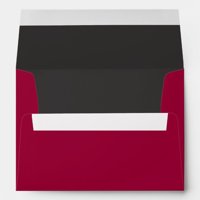 BLACK & WHITE BUTTERFLY Bat Bar Mitzvah Envelope (Back (Bottom))