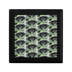 Black & White Butterfly Jewelry Box
