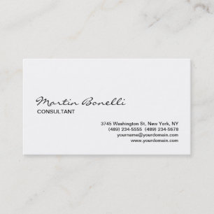 Black White Calligraphy Standard Business Card