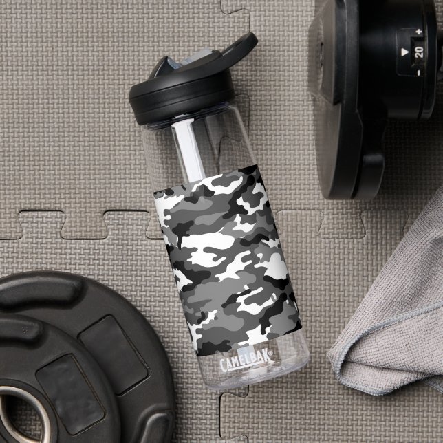 Black & White Camo Camelbak Water Bottle (Gym)