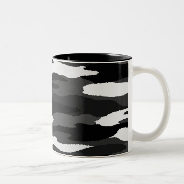 Black & White Camo Coffee Mugs