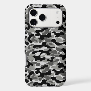 Black White Camouflage  iPhone 17 Pro Max Case