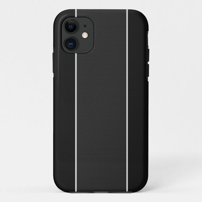Black & White Carbon Fiber iPhone 5 Case (Back)