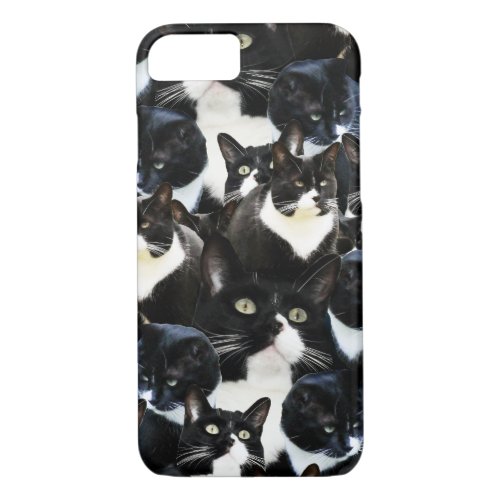 Black White Cat Madness iPhone 87 Case