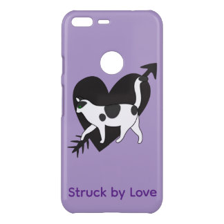 Black & White Cat “Struck by Love” Phone Case