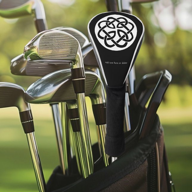 Black White Celtic Knotwork Circle Symbol Golf Head Cover (Creator Uploaded)