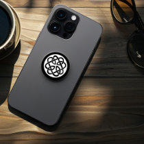 Black White Celtic Knotwork Circle Symbol