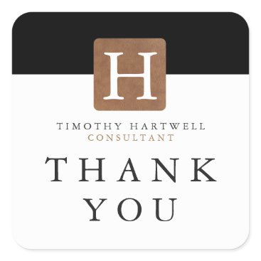 Black | White Center Split Customized Square Sticker Black | White Center Split Customized Square Sticker