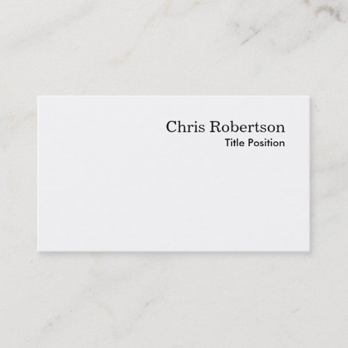 Black White Charming Script Business Card