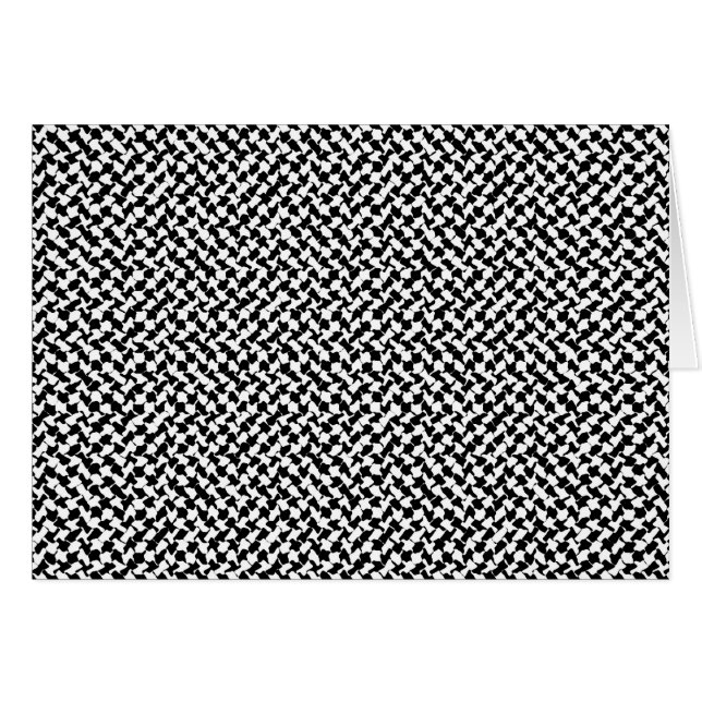 Black White Checker Board (Front Horizontal)