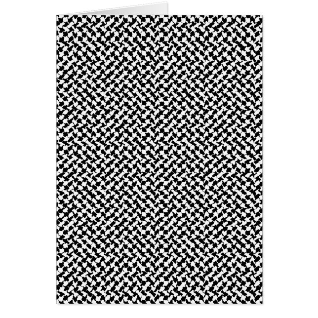Black White Checker Board Cards (Front)