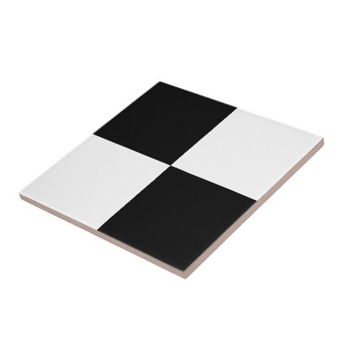 Black White Checker designer Tile ceramic